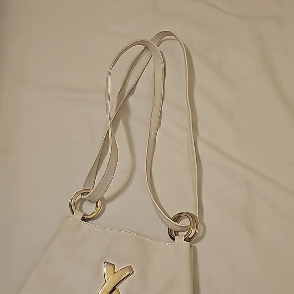 Paloma Picasso White Leather 2-Way Bag